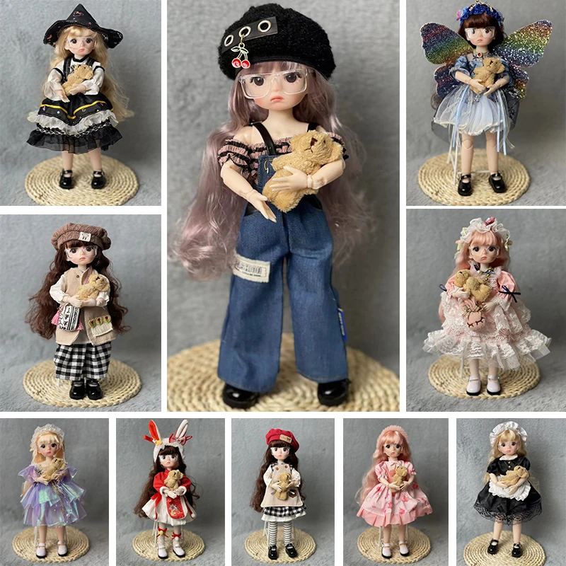 Fashion 1/6 BJD Doll Full Set 30cm Princess Doll Ball Jointed Doll Girl Toy Gift Dolls for Girls Toys for Girls