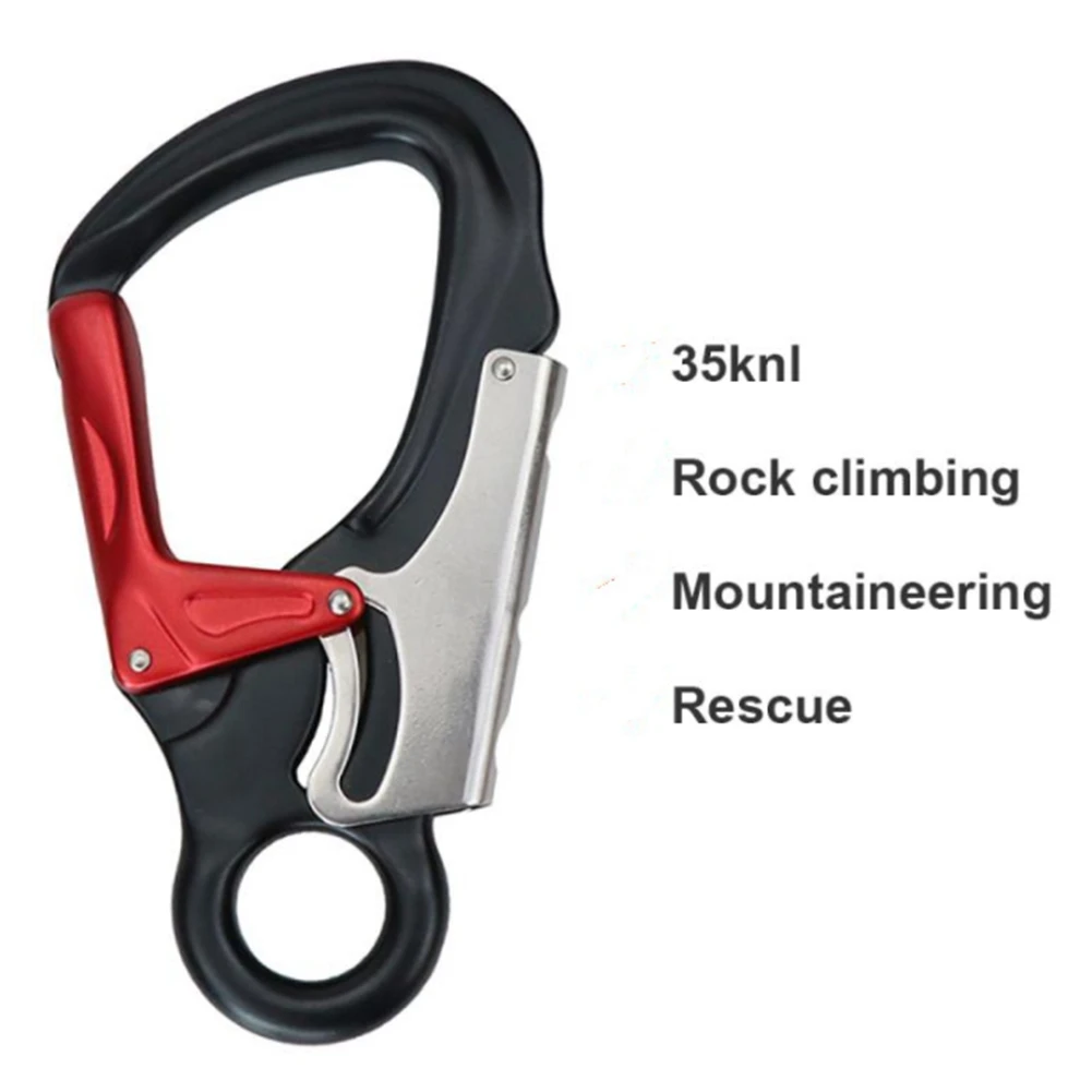 35KN Aviation Aluminum Carabiner Main Lock Outdoor Rock Climbing Carabiner Hanging Hook Buckle Climbing Equipment,Blue HOT