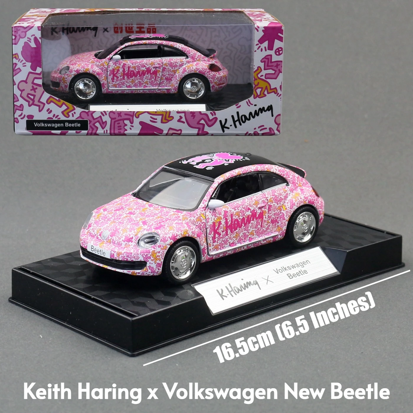RMZ CiTY X Keith Haring 1/36 Toy Car Model Volkswagen Toyota