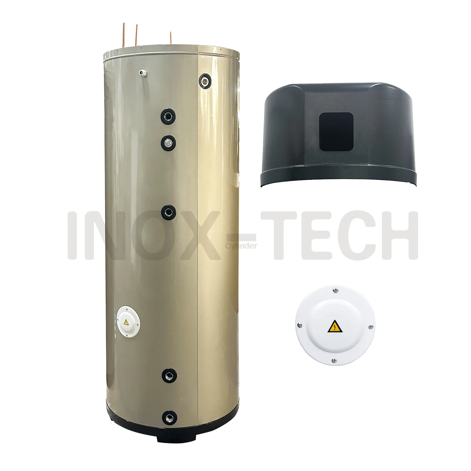 300L Gold Shell Wrapped Aluminum Tube Copper Tube Stainless Steel Inner Tank Heat Pump Integrated Buffer Water Tank