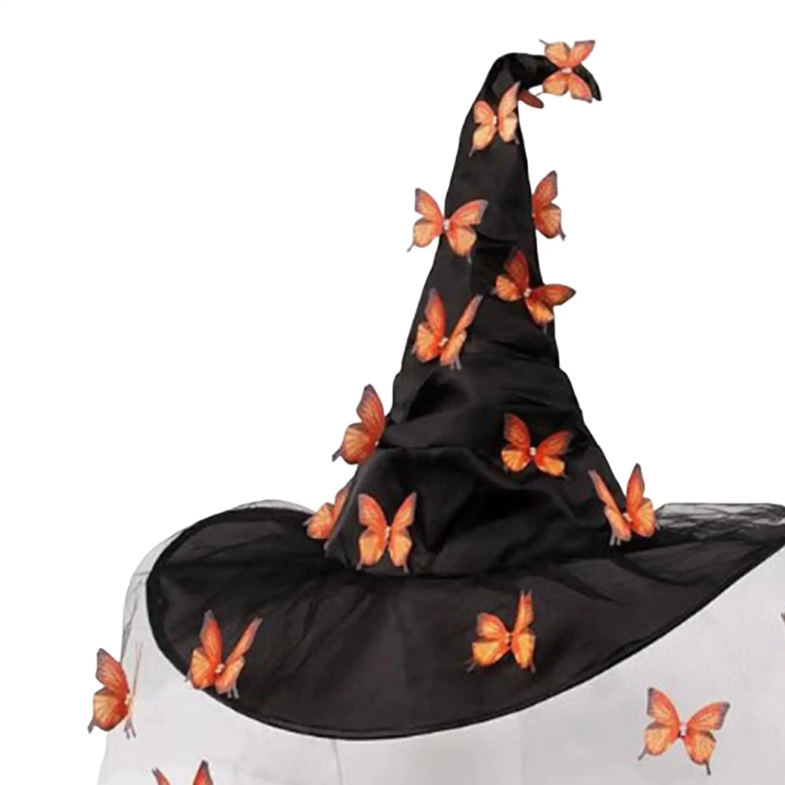 หมวกแม่มดฮาโลวีนสำหรับผู้หญิง อุปกรณ์เสริมเครื่องแต่งกายฮาโลวีนสำหรับการเล่นบทบาทในคลับ