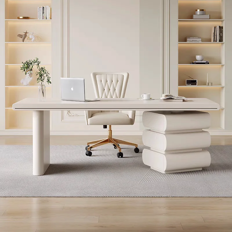 

Minimalist Modern Office Desk Design Crafts Wooden Decoration Drawer Office Desk Executive Standing Ufficio Unique Furniture
