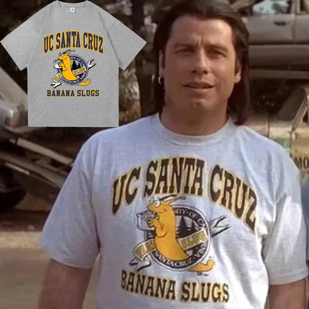 University of California UC Santa Cruz Banana Slugs T-Shirt Herren/Damen Vintage 90er Pulp Fiction Vincent Vega Baumwoll-T-Shirts