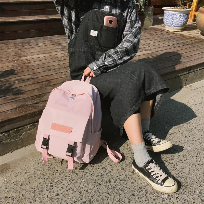 Girl's schoolbag Korean high school high-capacity student Mori campus small fresh ins style backpack women travel