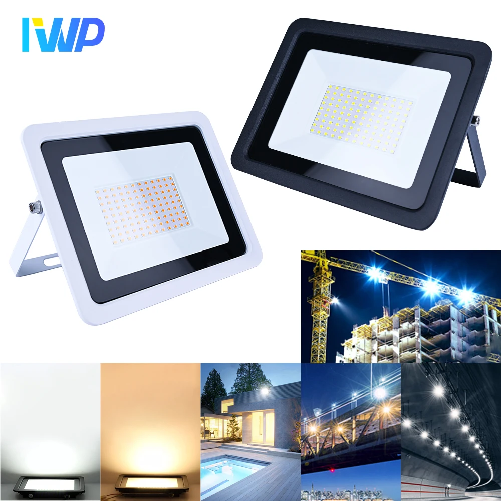 

30W 50W 100W LED Flood Light AC220V IP68 Waterproof Outdoor Spotlight Garden Light Street Lamp Projector Lamp Wall LED Reflector