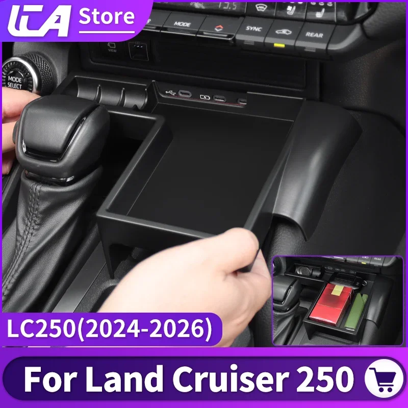

For Toyota 2024 2025 LC250 Land Cruiser j250 Prado 250 1958 First Edition Expansion Storage Box black Interior black Accessories