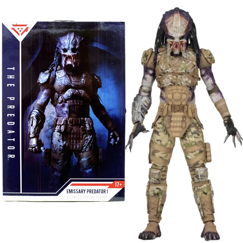 

Фигурка-игрушка NECA EMISSARY Predator 2, 7-дюймовая аниме-фигурка, подвижная модель, подарок