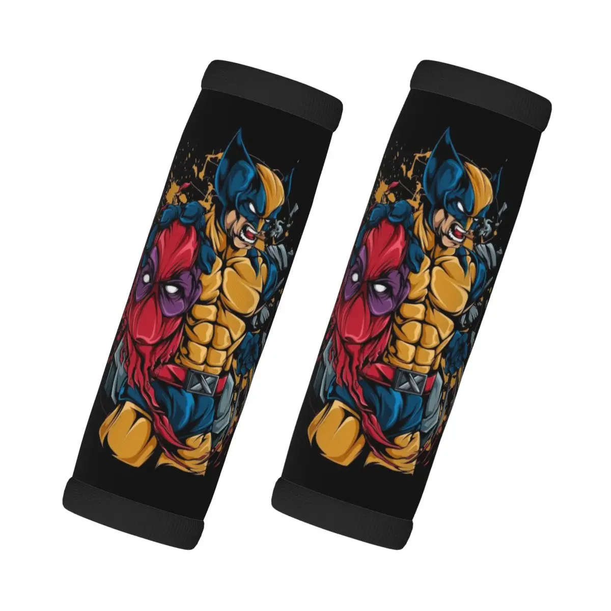 

Custom Wolverine X Deadpool Grip Handle Cover Refrigerator Handle Suitcases Travel Accessories