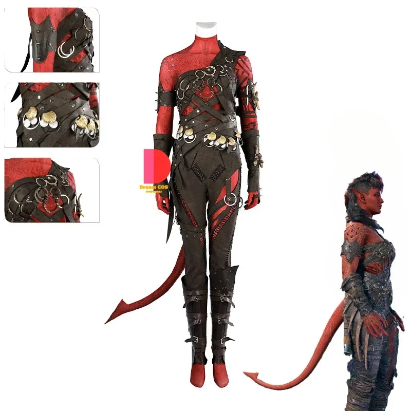 

Gate 3 Game Baldur Karlach High Quality Cosplay Costume Karlach Uniform Full Set and Individual Items Are Sold Christmas Outfits