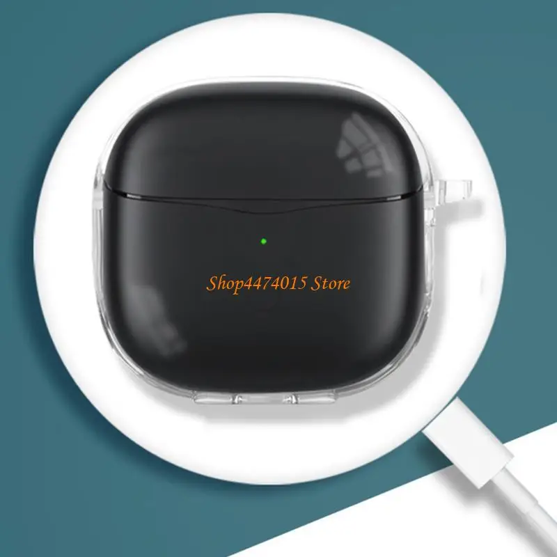 K1AA Kompatibel untuk Soundpeats Air3 Shockproof Wireless Earphone Lengan Tanah Tahan Tahan Housing Washable Cover TPU