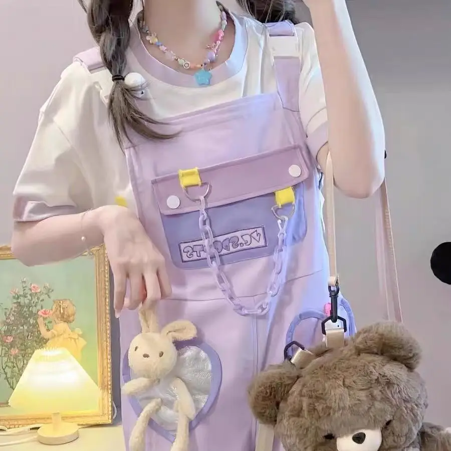 

Ретро-джинсовый комбинезон женский, весна-осень, свободный крой, широкие штанины, на бретелях, с высокой талией, удлиненные брюки