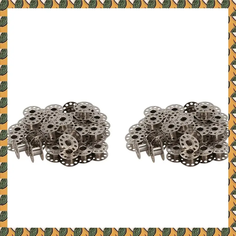 

A77I New 80Pcs Sewing Machine Bobbins Stainless For Household Singer 15 Class