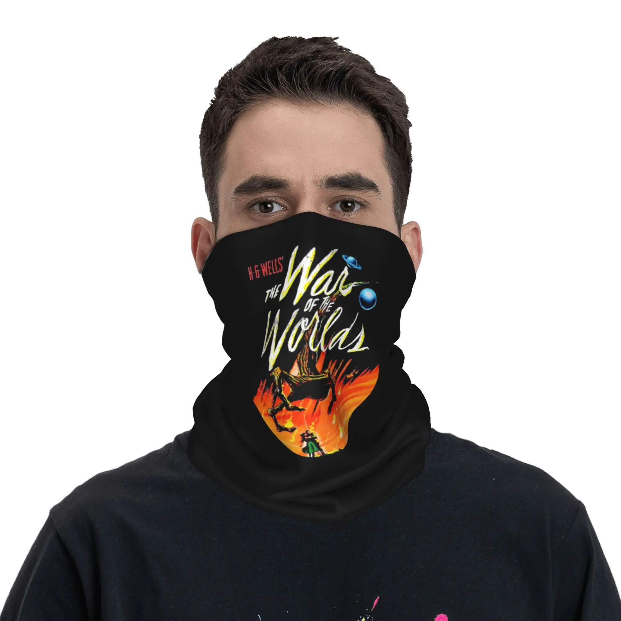War of the Worlds  Bandana Neck Cover Printed Wrap Scarf Warm Cycling Scarf Cycling Unisex Adult Breathable