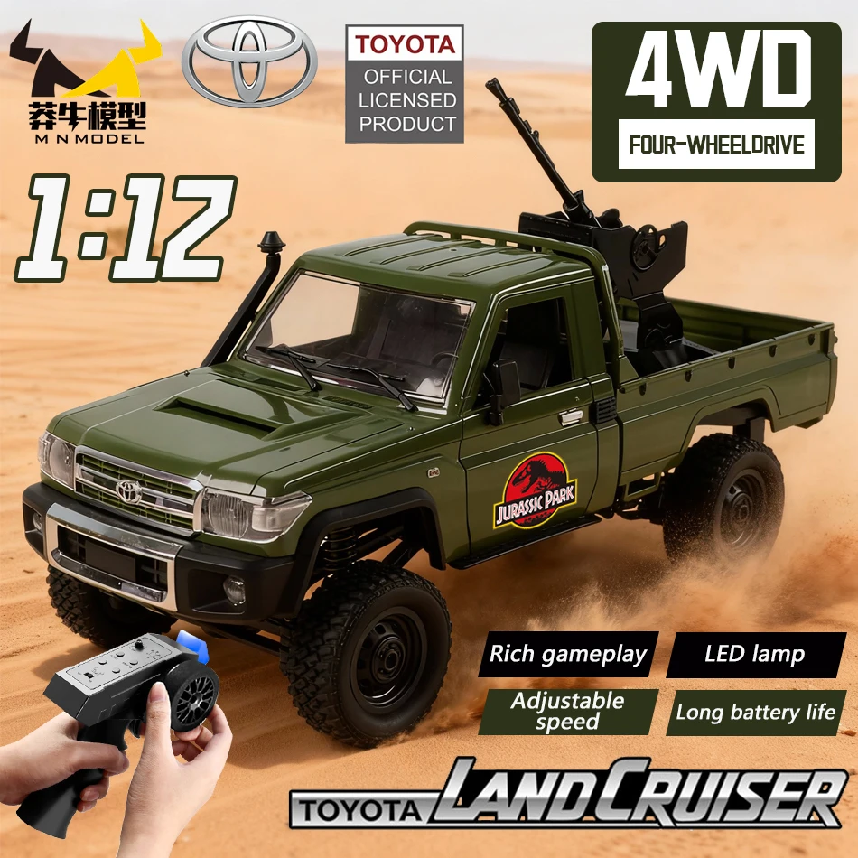 

MN МОДЕЛЬ 1/12 4x4 RC Альпинистская пушка Автомобиль Внедорожный автомобиль с динозавром Вездеход LC79 Грузовик Rock Crawler Модель игрушки для взрослых