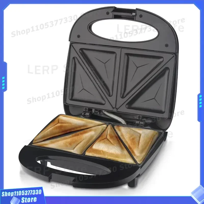220V Electric Waffle Maker Automatic Non-stick Sandwich Toaster Removable Plates Breakfast Machine Household Kitchen