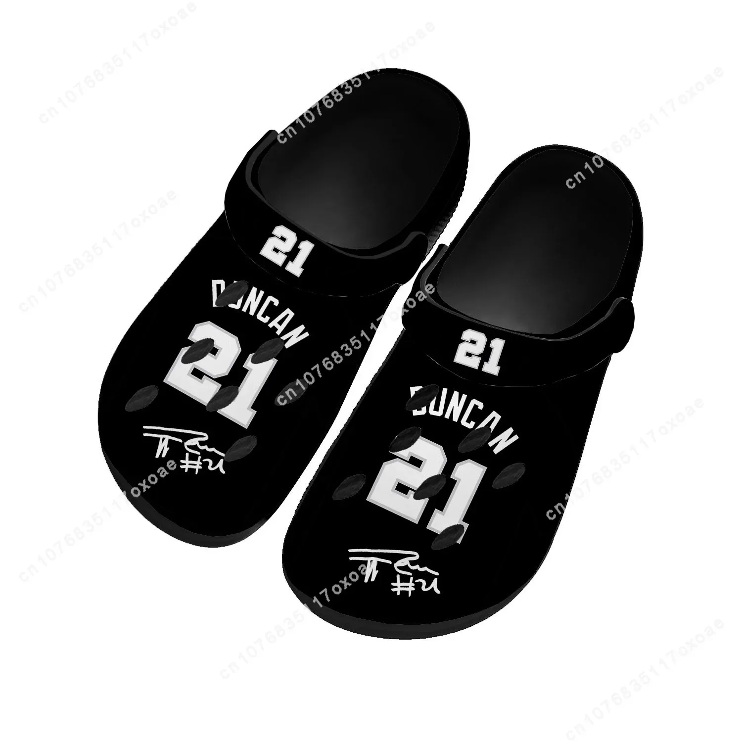 

Tim Duncan NO 21 basketball Home Clog Mens Women Youth Boy Girl Sandals Shoes Garden Custom Breathable Shoe Beach Hole Slippers