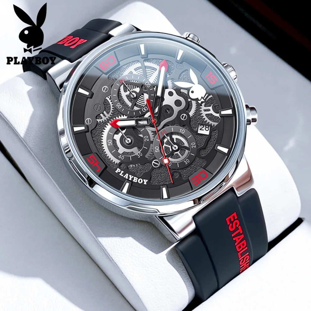 PLAYBOY 3063 Men's Quartz Watch, Stylish Design