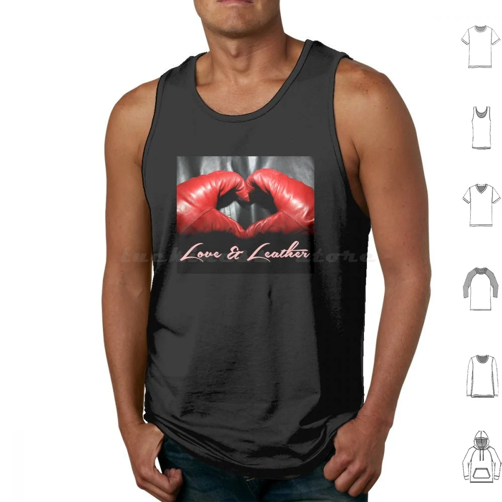 Love & Leather Tank Tops Print Cotton Kink Kinky Bdsm Leather Fetish
