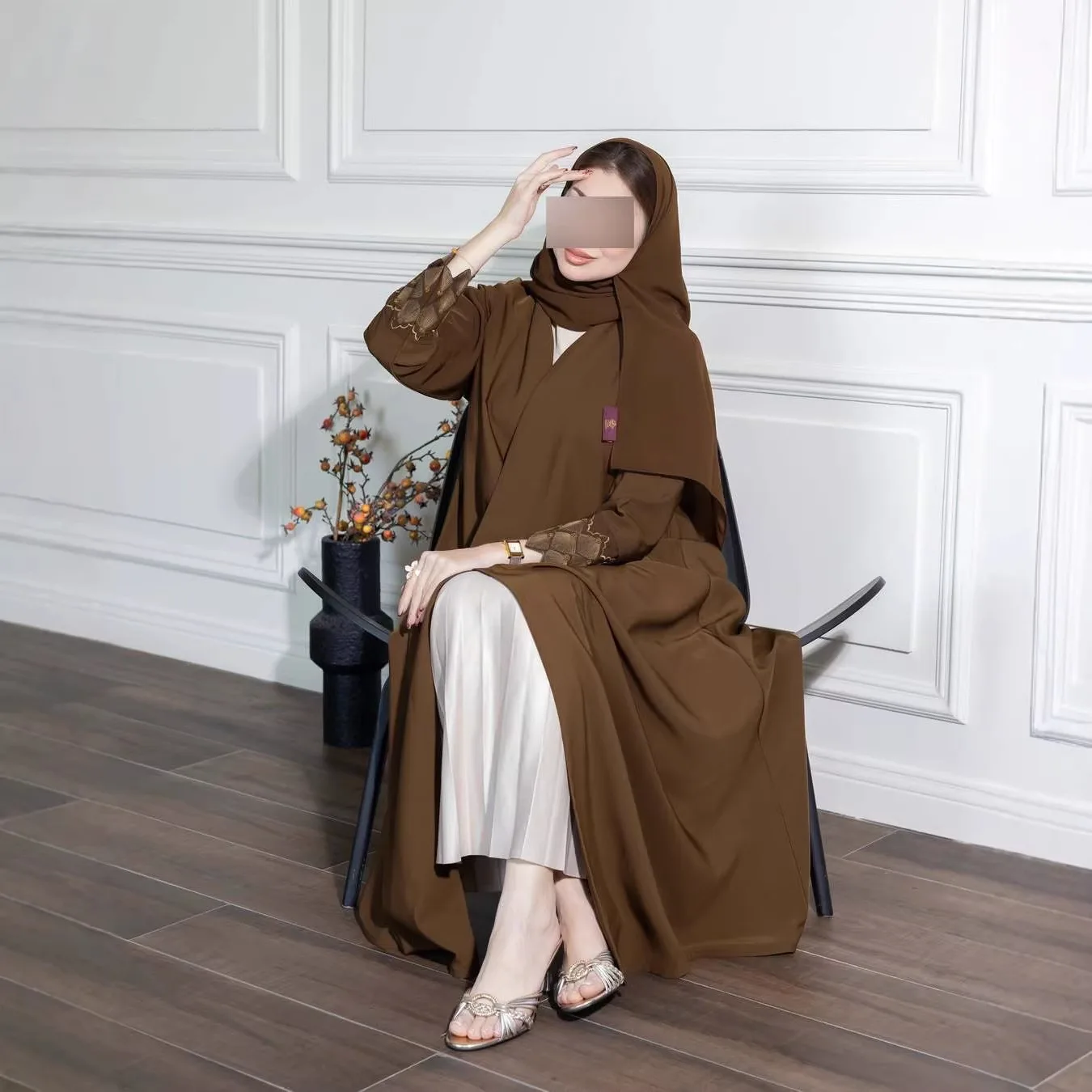

Eid Women Abaya Open Dresses Muslim Embroidery Dress Ramadan Cardigan Robe Morocco Jalabiya Dubai Abayas Kaftan Islam Vestidos