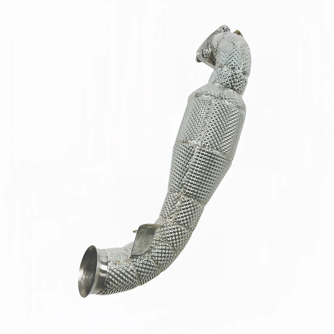 DEX Stainless Steel High Flow  Downpipe Exhaust With Heat Shield for   Mini COOPER S COUNTRYMAN R56 R57 R60 1.6T 2006-2013