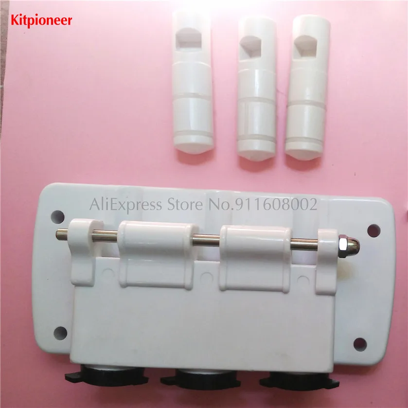 One Set Head Front Panel BQL Soft Ice Cream Machines White Discharge Nozzles Face Plate Spare Part Accessories Fittings