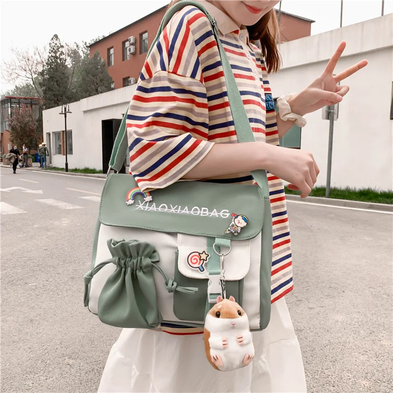 Japanese High Beauty Fashion Bag New Harajuku Style Cute Postman Bag Vintage Girl Cross Shoulder Bag