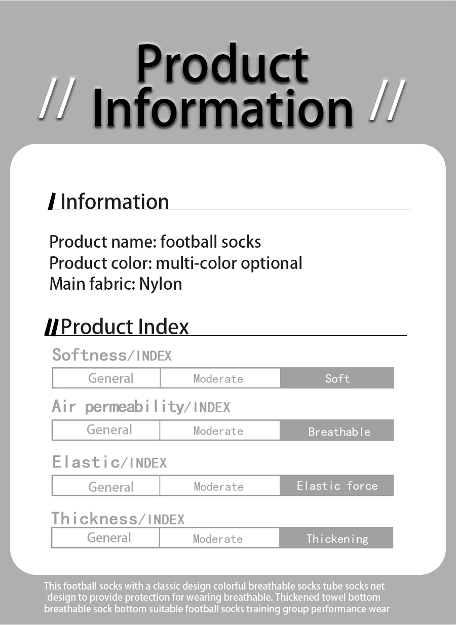 4-teiliges Set Fußballsocken für Männer und Frauen, rutschfeste Sportsocken, Schienbeinschoner, Klebebandagen – Detail 4