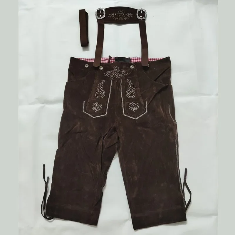 HN8 Volwassen Mannen Duitsland Oktoberfest Bier Man Jumpsuit Beierse Bier Lederhosen Shorts Halloween Party Cosplay Kostuum 8... Gf