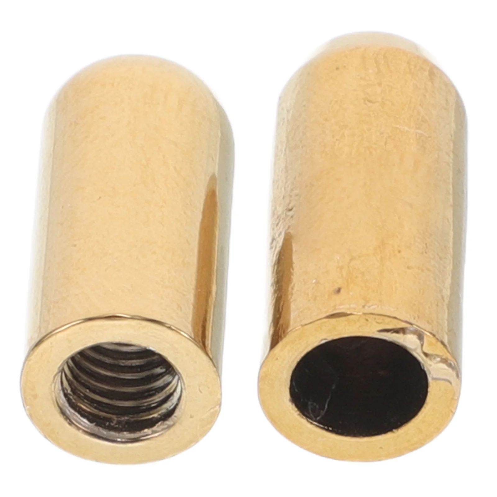 2 Stück Präzisions-Metall-Wünschelrute-Teile, vordere und eindkappen, Wahrsagestab-Zubehör für die Wasserschatzsuche, Energiesuchung