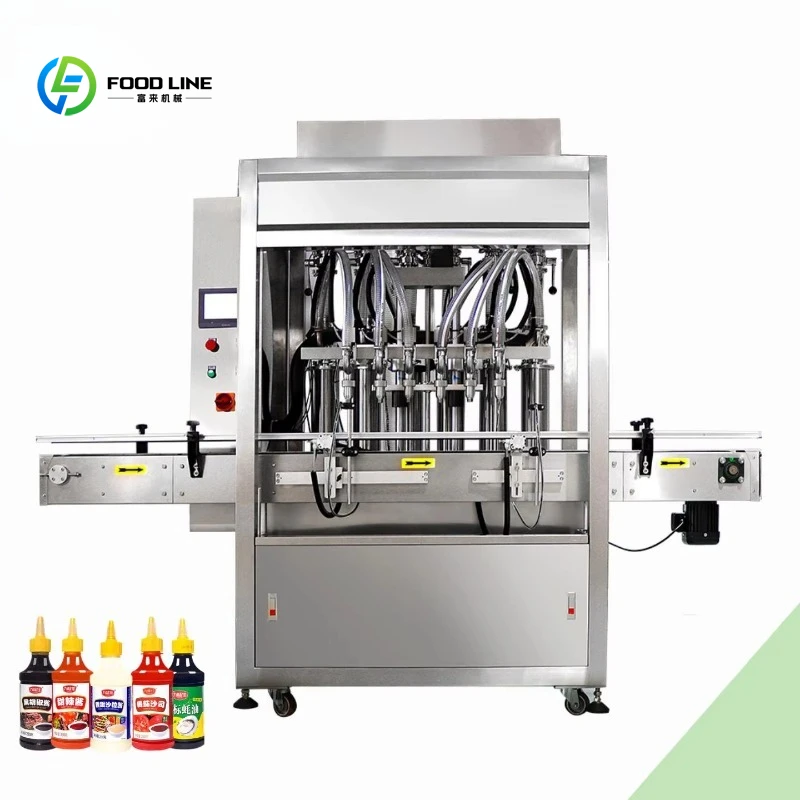Ligne de remplissage entièrement automatique personnalisable pour pâtes, crèmes, beurre de cacahuète