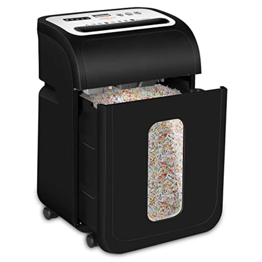 

Paper Shredder for Home Office14-Sheet 60-Mins Micro Cut Shredder with US Patented BladeShred Card/CD/Clip/Staple for Home Use