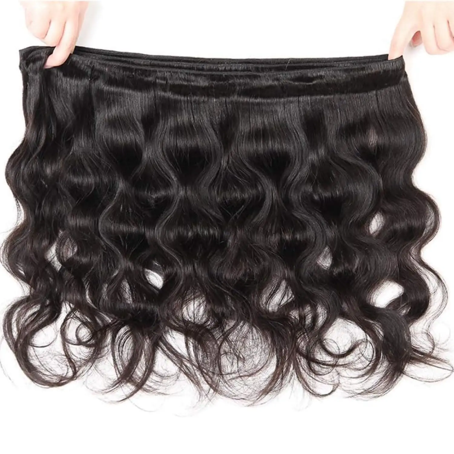 Body Wave Bundles Human Hair Natural Black Color Body Wave Bundle 30 32 34 Inch Grade 12A Brazilian Virgin Remy Hair 3 Bundles image 6