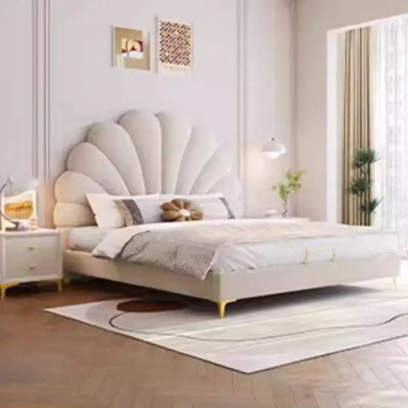 

Australia Items Double Bed White Designs Heavy Wooden Style Double Bed Modern Floating Frame Cama Matrimonial Furniture For Home