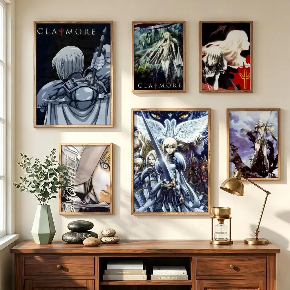 Claymore Painting Calligraphy Poster Art Art Suitable For Living Room Bedroom Bar Parlor Home