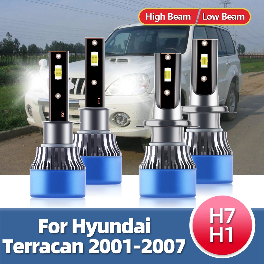 

LSlight 2/4PCS LED Headlight Bulb Car Lamp 15000LM 110W Luces 12V White For Hyundai Terracan 2001 2002 2003 2004 2005 2006 2007