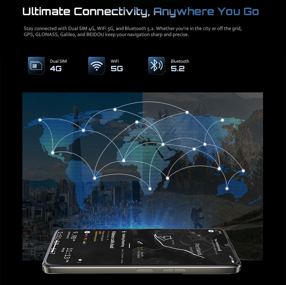 Cubot P90 Smartphone Helio G100 Octa-core 24GB+256GB 6.88Inch 120Hz Display 5100mAh Battery 64MP Camera Android 15 CellPhone NFC