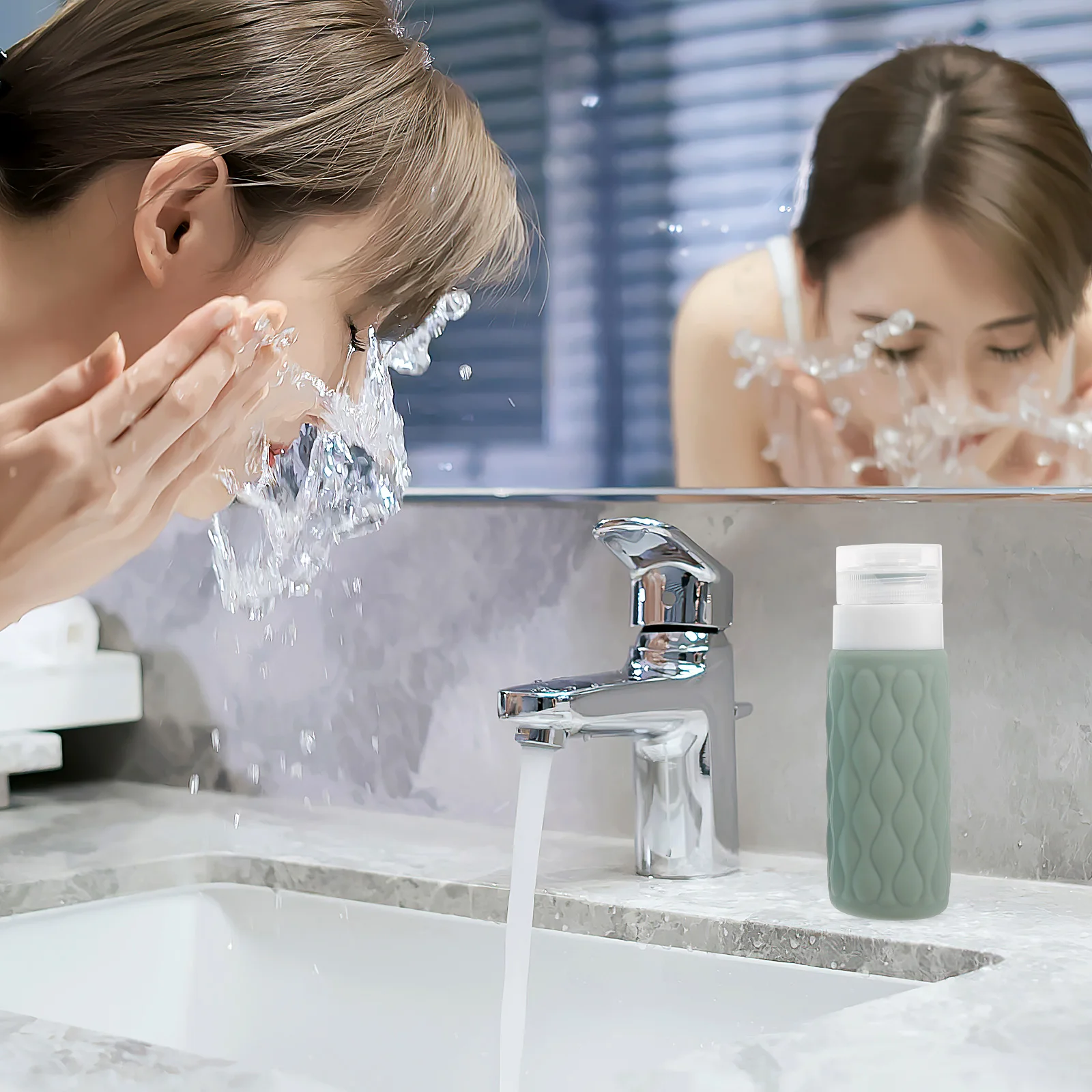 

4 Pcs Shampoo Travel Silicone for Liquid Lotions Empty Squeeze Toiletries