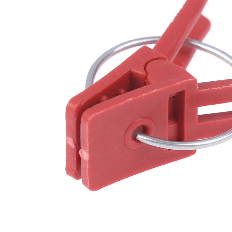 50pcs Durable Plastic Grafting Clamps Small Grafting Clips Round Red Clamps For Gardening Vegetables Flowers Shrubs