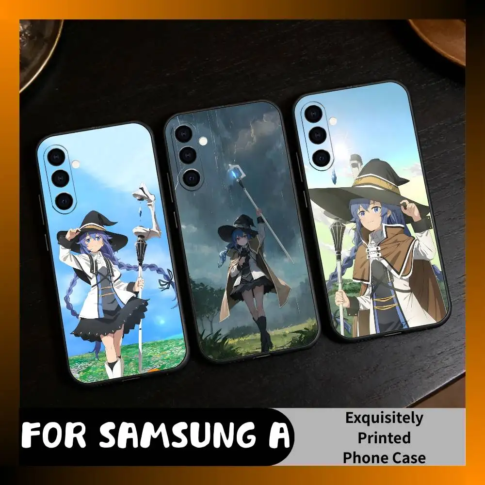 

Roxy Anime M-Mushoku T-Tensei Phone Case For Samsung Galaxy A73,A72,A71,A70,A52,A51 Others Soft Black Cover