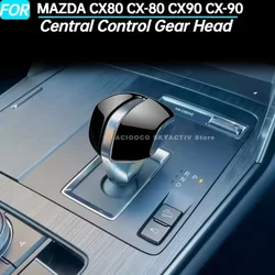 Car Central Control Gear Head Shift Knob Cover Sequin Trim for MAZDA CX80 CX-80 CX90 CX-90 Interior Accessories 2024 2025