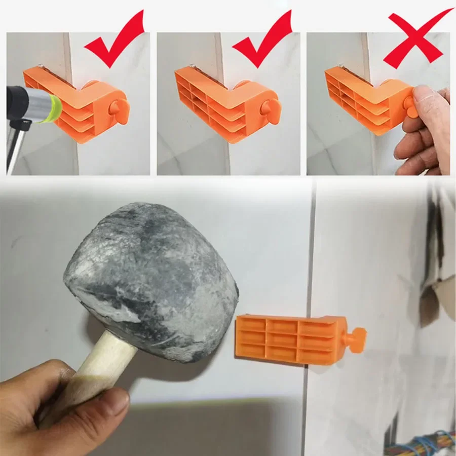 5-30Pcs Male Angle Tile Leveling System Clips Spacers with Tape Construction Tools for Ceramic Floor Wall Tile Fixing Laying