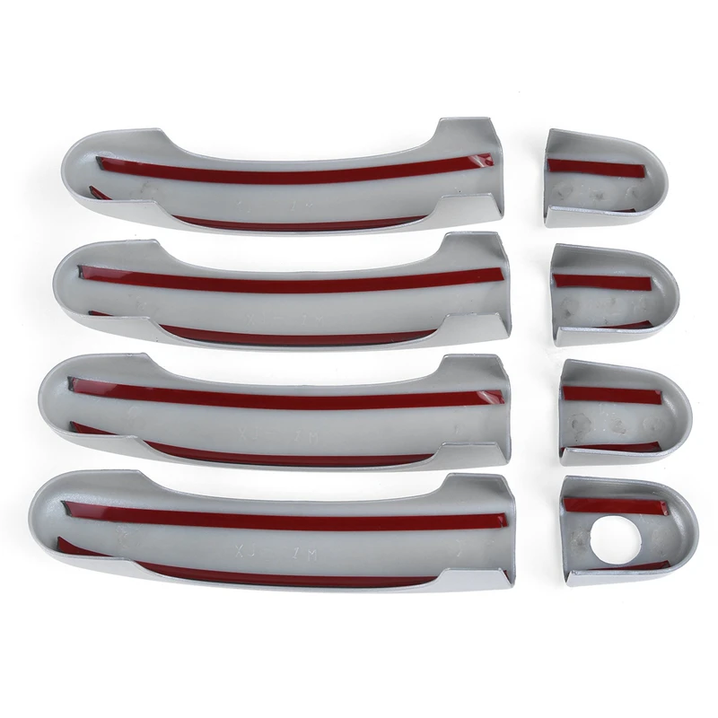 8PCS Car Exterior Dooor Handle Covers Trim Set For T5 TRANSPORTER 2003-2015 For T6 2015-Up For CADDY VAN 2004-2015