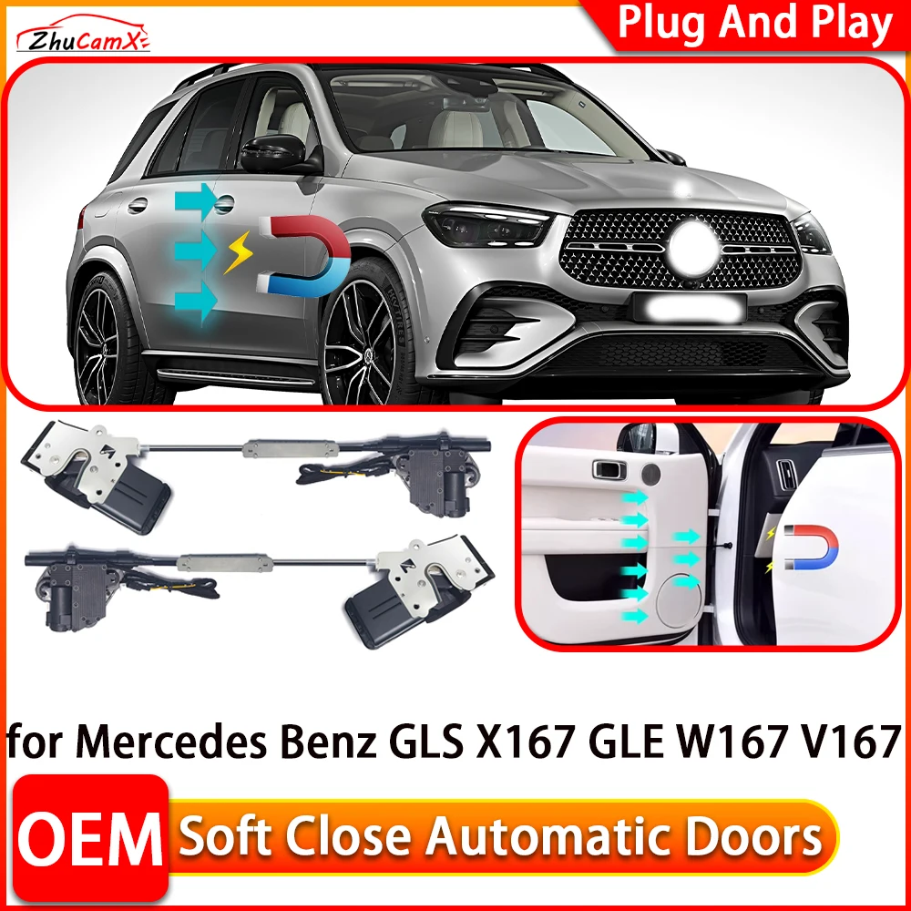 for Mercedes Benz GLS X167 GLE W167 V167 Car Automatic Electric Soft Close Door Closer Power Closing Door Comfort Closing System