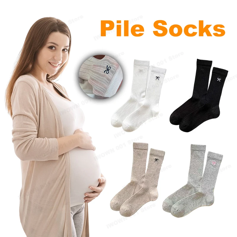 

Korean Style Breathable Socks Solid Color Bow Ankle Socks for Women Girls Spring Summer Kawaii Fashion Pregnant women's socks