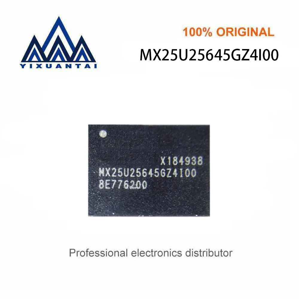 

10pcs/Lot MX25U25645GZ4I00 MX25U25645GZ4I00-TR NOR Flash Serial NOR 1.8V 256Mbit x4 I/O WSON-8 8x6mm New