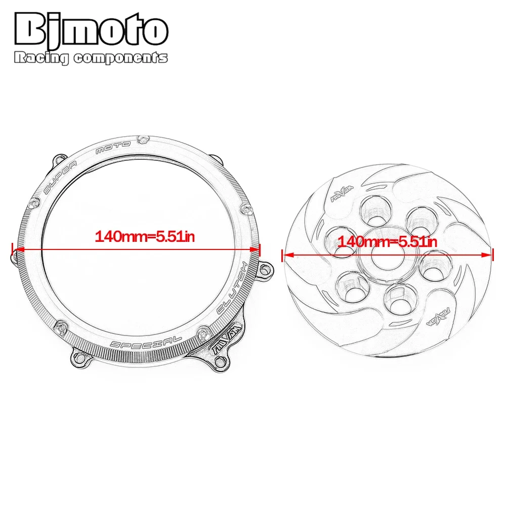 DRZ400 DRZ400E Motorcycle Engine Clear Clutch Cover For SUZUKI DR-Z 400E DR-Z 400 DR-Z 400S DR-Z 400SM 2005-2020 DRZ 400E/S/SM