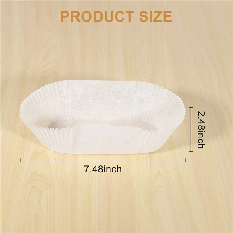 Forros de hojalata a prueba de grasa, papel de pergamino para hornear de borde recto, sartenes antiadherentes para pasteles, paquete de 40