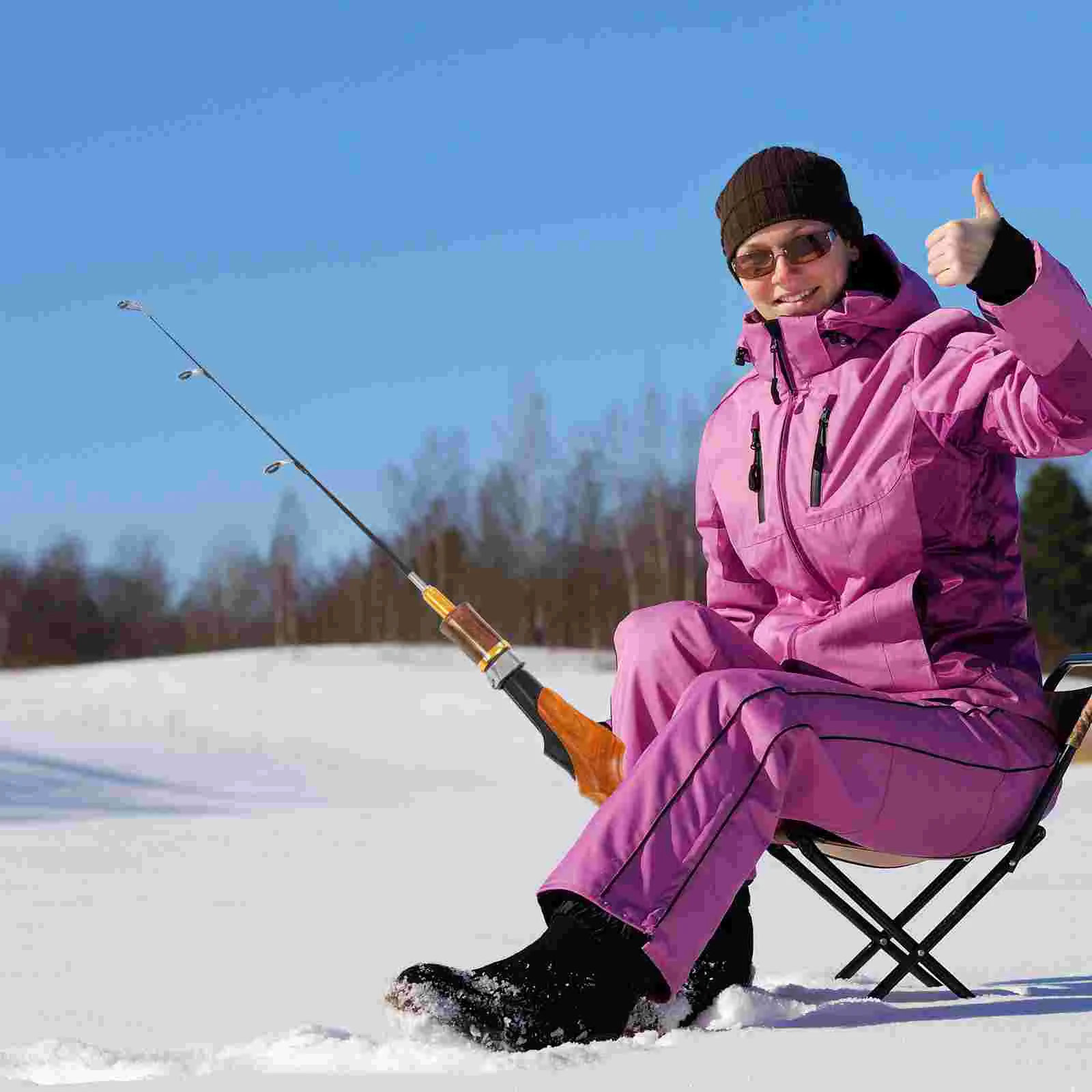 

Portable Ice Fishing Pole Lightweight Fishing Rod Fishing Gear Fishing Supplies