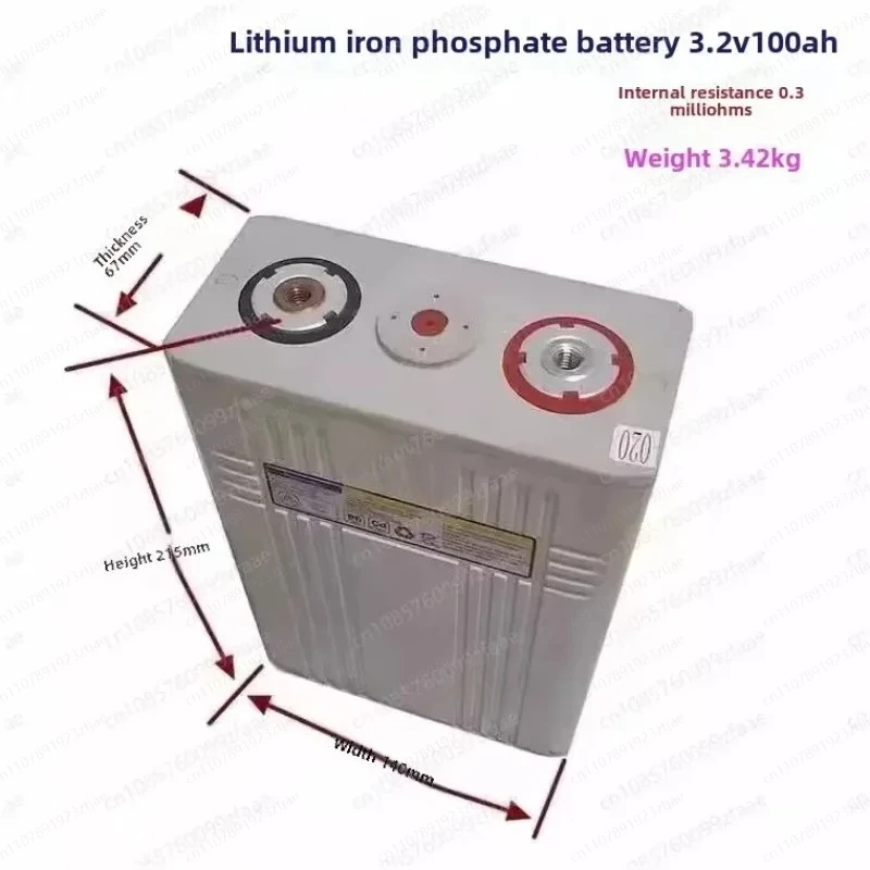 Jmz-8pcs lifepo4 3.2v100Ah  lithium Accessories Plastic accessories deep cycles for diy 12V vehicle portable power,Not brand new