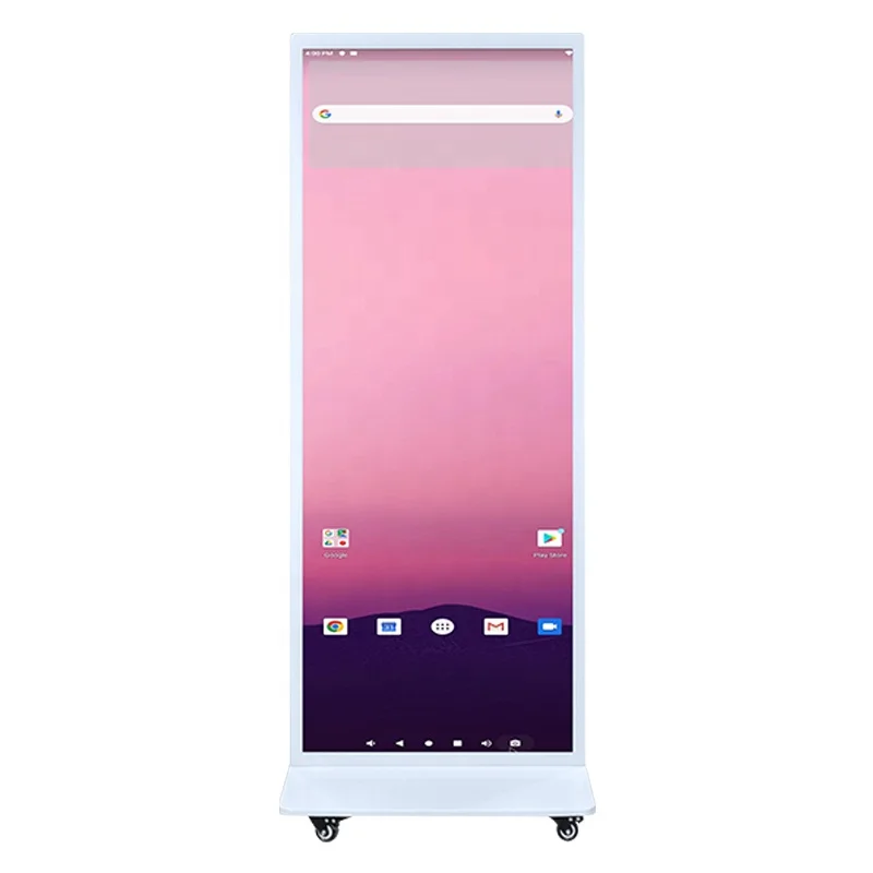 

69 Inch Vertical Indoor Android 4K Video Player LCD Poster Display for Retail Stores Shopping Mall Advertising